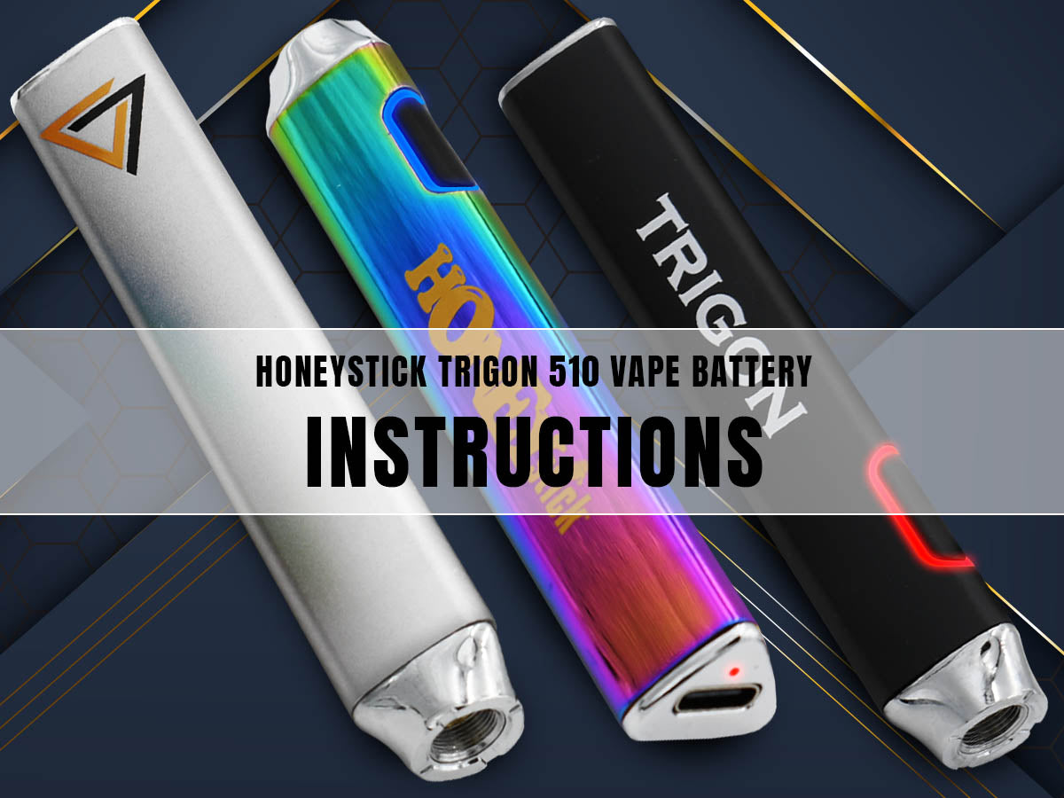 HoneyStick Trigon 510 Vape Pen Battery Instructions