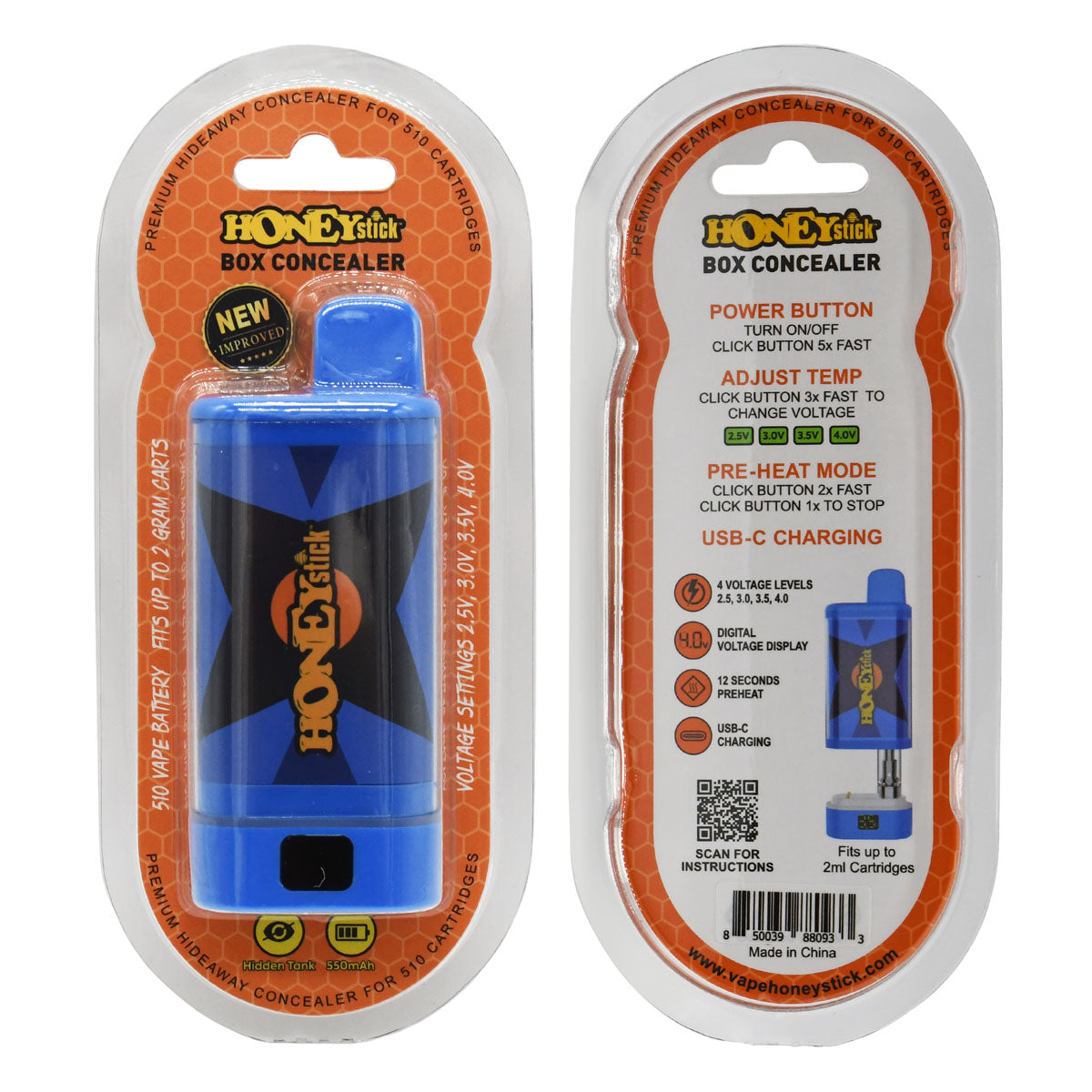 HoneyStick BOX Cart Pen Battery Concealer