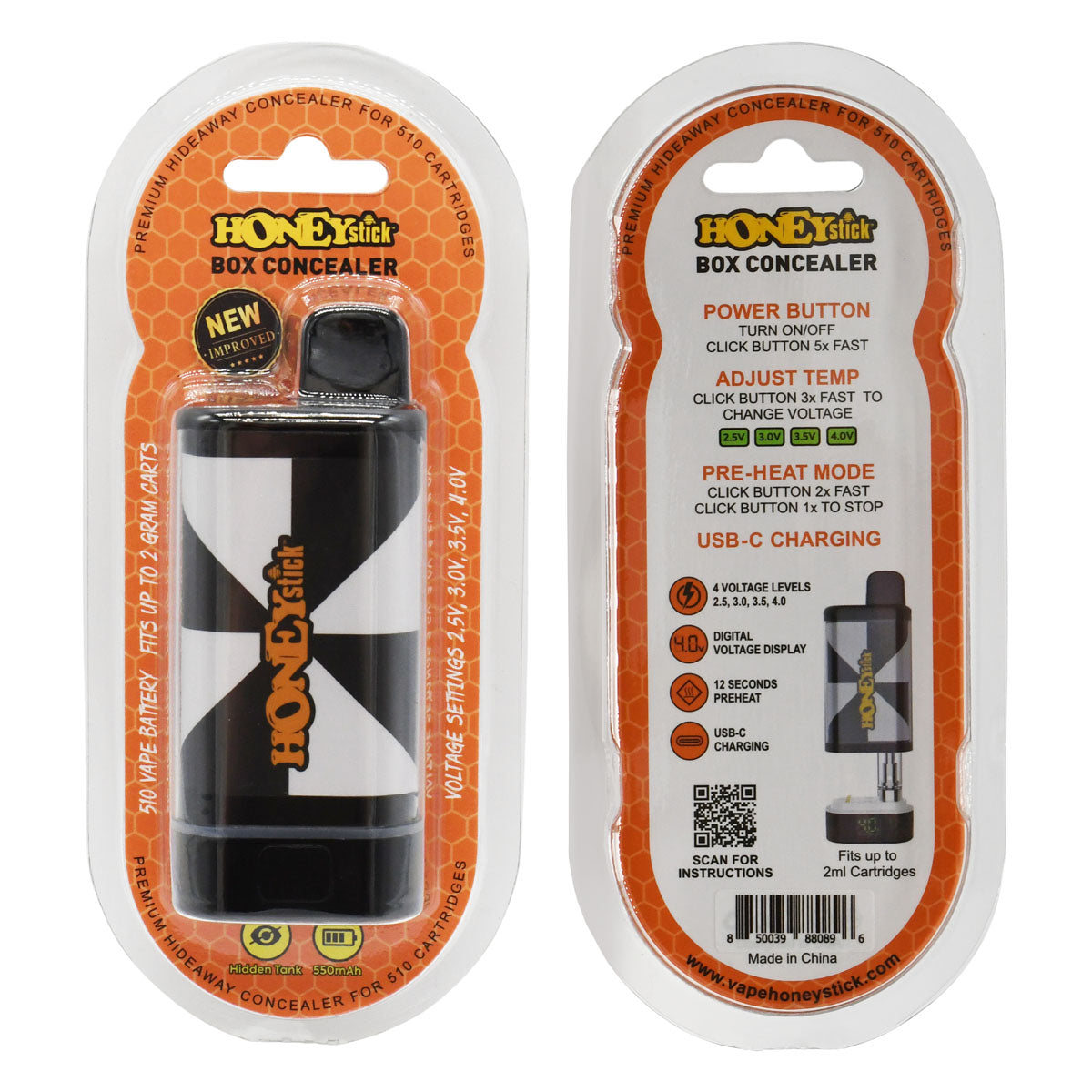 HoneyStick BOX Cart Pen Battery Concealer