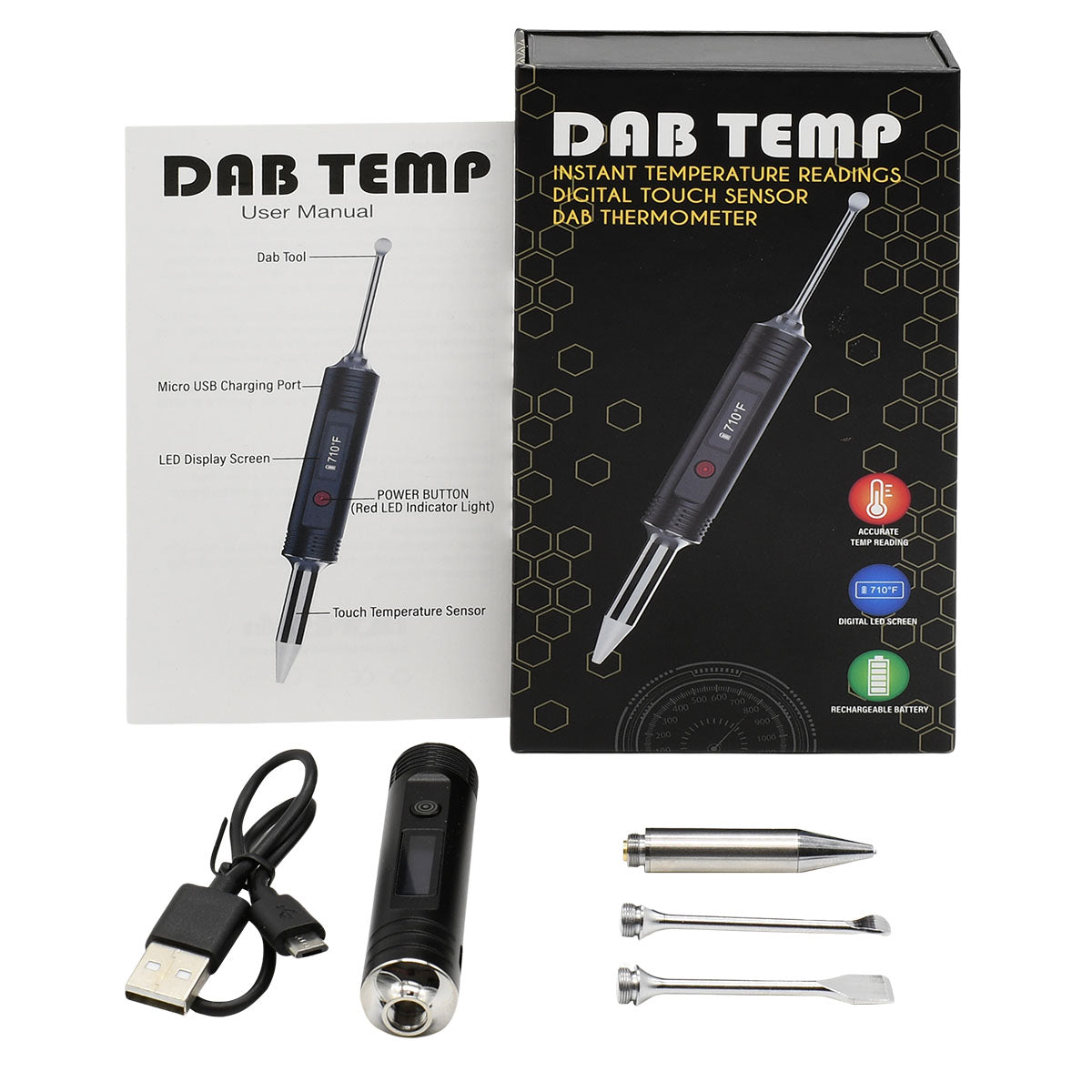 Dab Temp Reader Instant Reading Digital Thermometer for Dabs