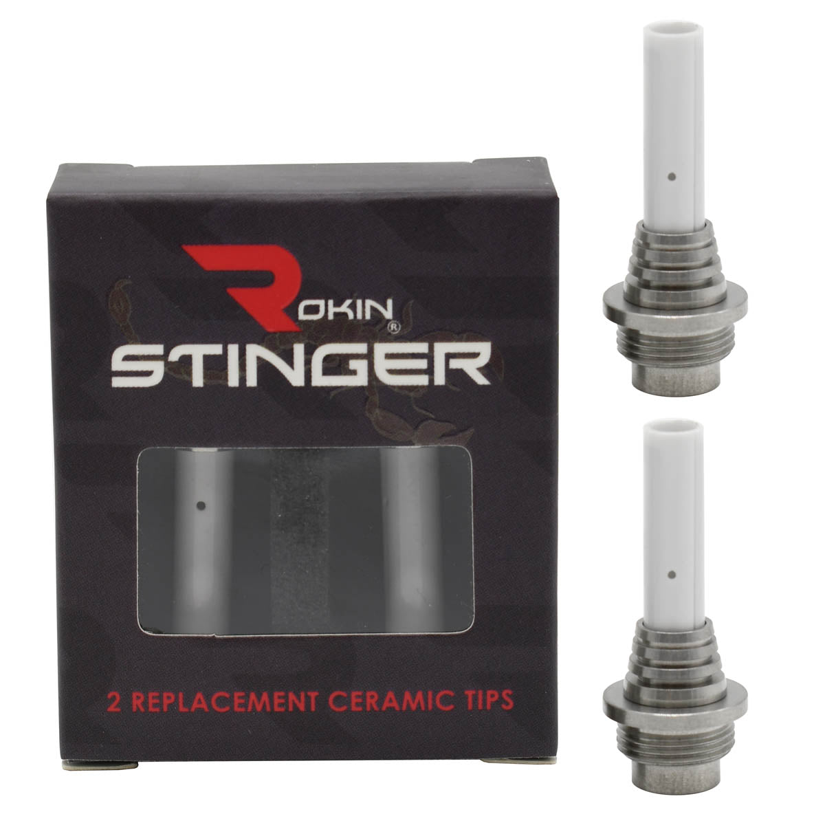 Rokin Stinger Ceramic Straw Coil Tips Replacement 2PC