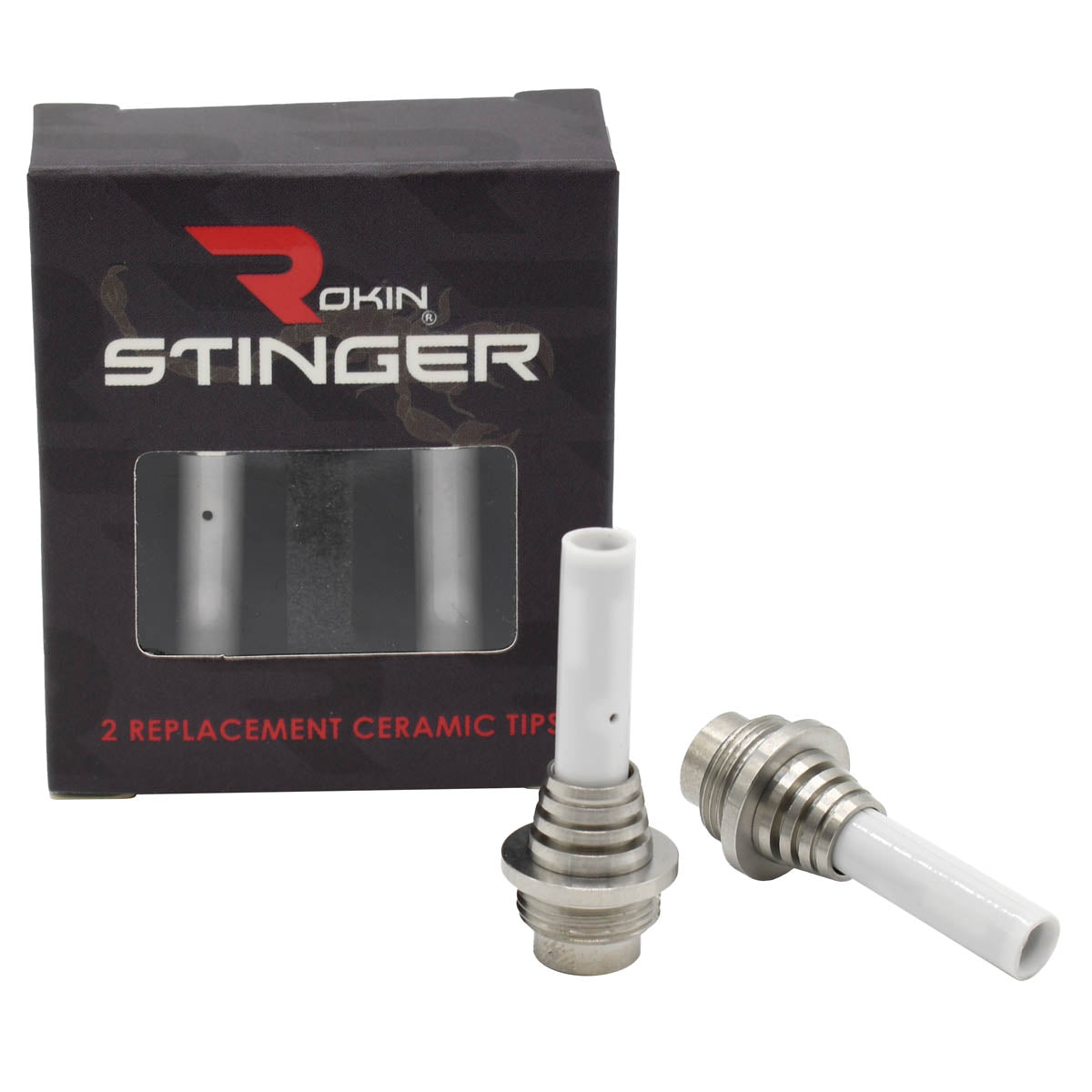 Rokin Stinger Ceramic Straw Coil Tips Replacement 2PC