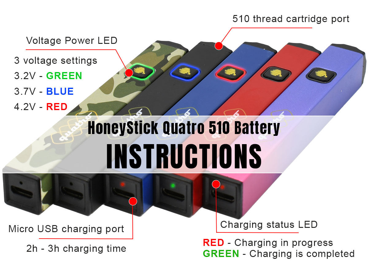 how much is elf bar vape S Tec Vape Battery Instructions STEC 510 Thread Battery main image 0