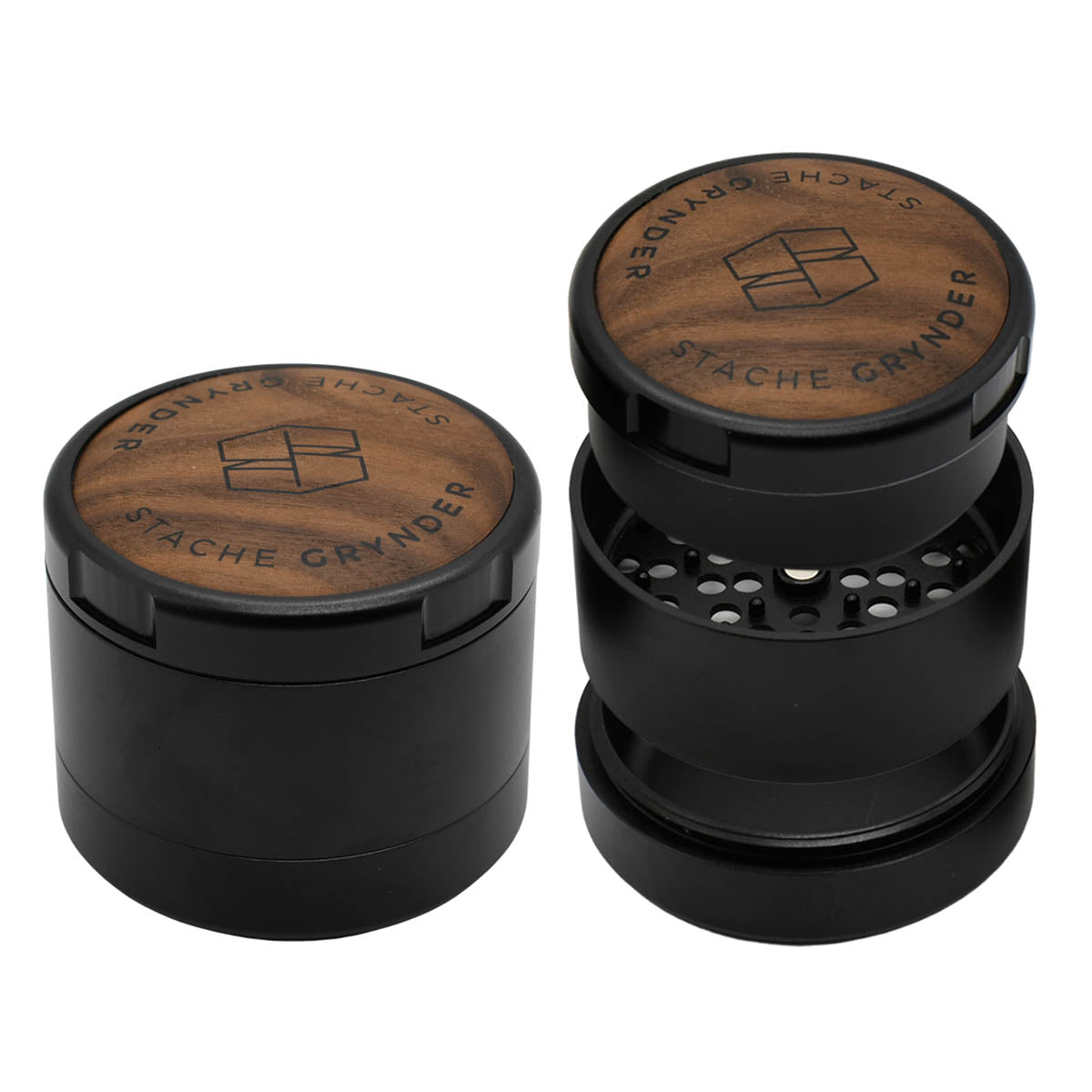 3PC Herb Grinder - Stache Grynder