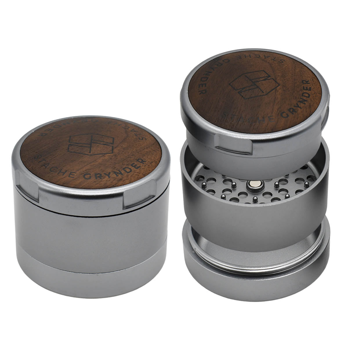 3PC Herb Grinder - Stache Grynder