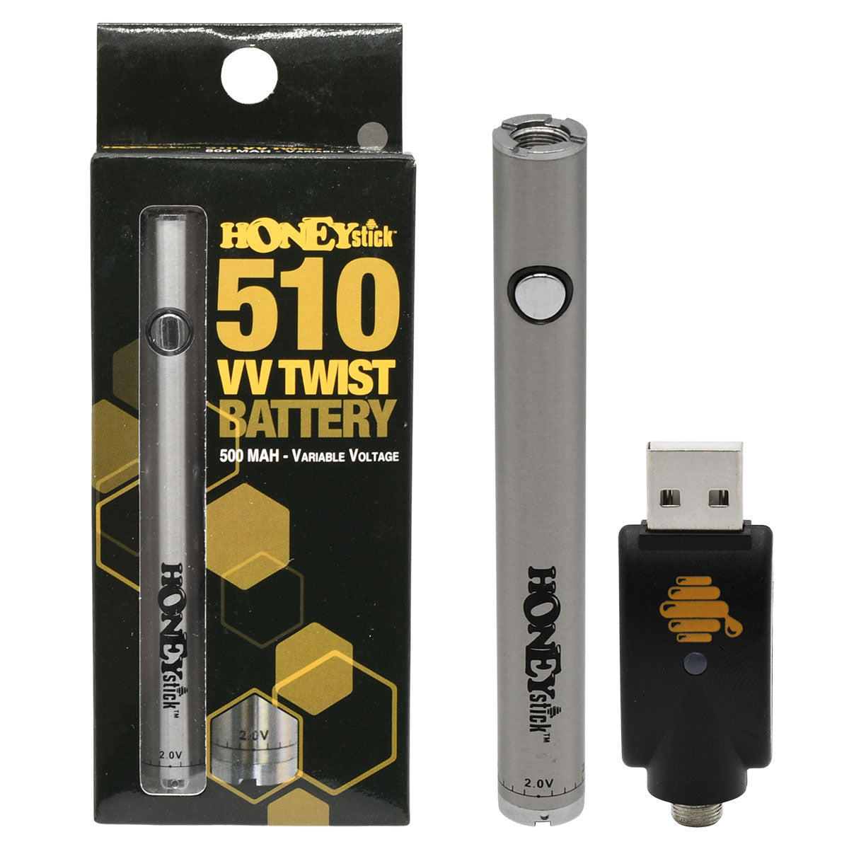 HoneyStick Twist 510 Vape Pen Battery - 8 Colors