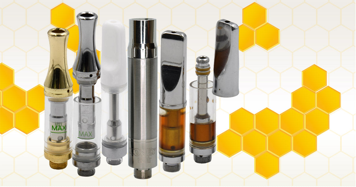 Cape cartridges and dab atomizers with 510 thread