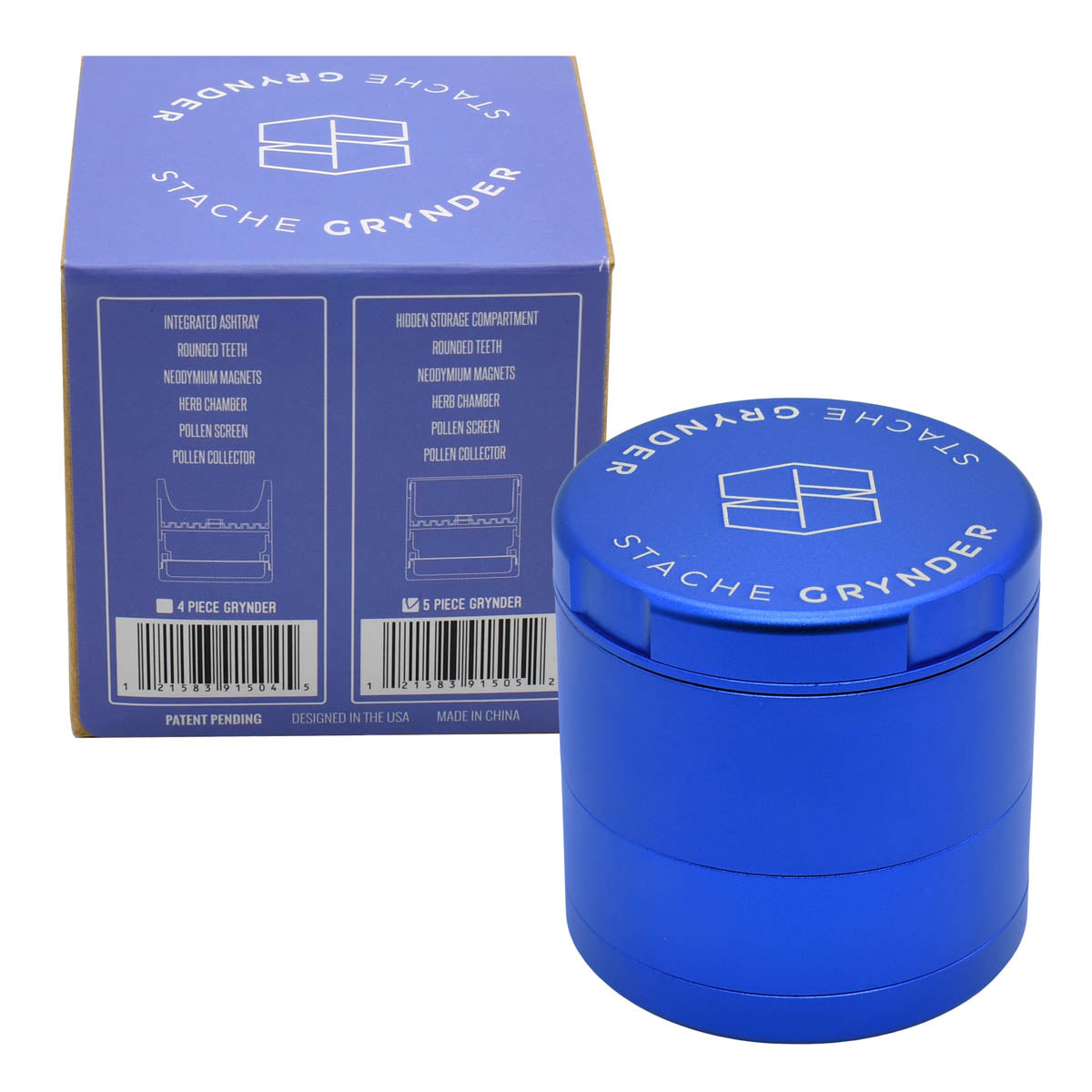 5PC Herb Grinder - Stache Grynder