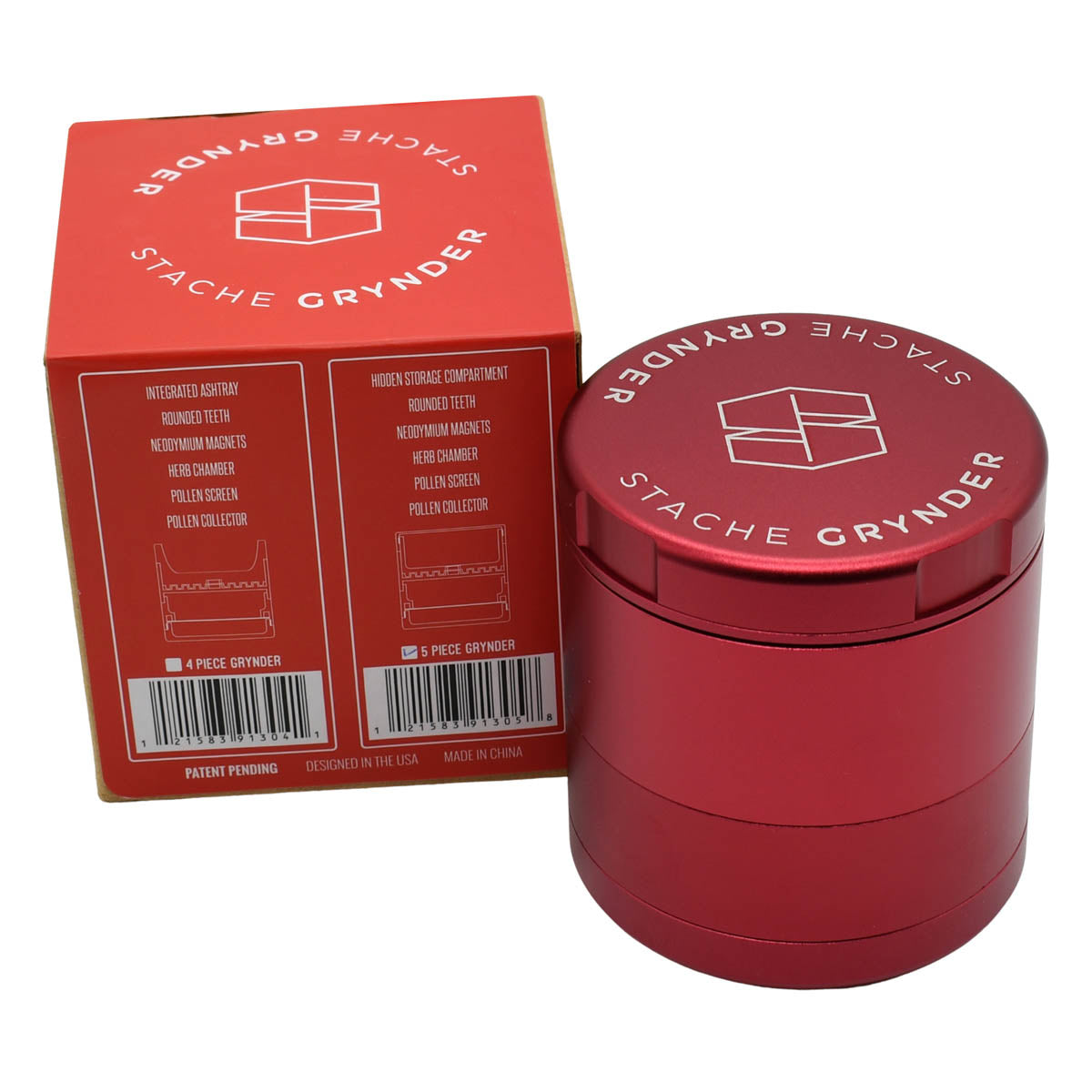5PC Herb Grinder - Stache Grynder