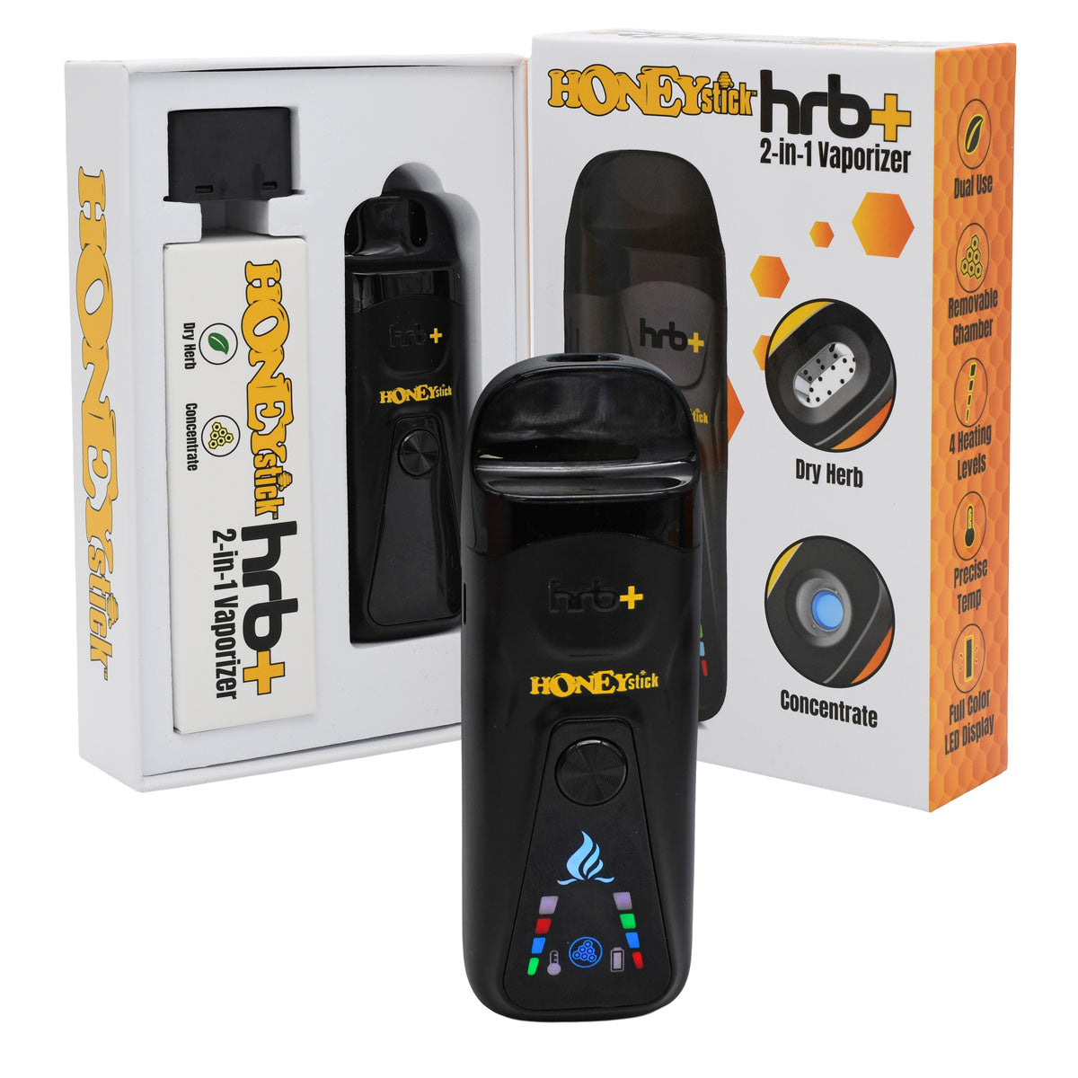 HRB+ 2-in-1 Vaporizer | Dual-Use for Dabs & Herbs with Precision Control HRB+ 2-in-1 Vaporizer | Dual-Use for Dabs & Herbs with Precision Control