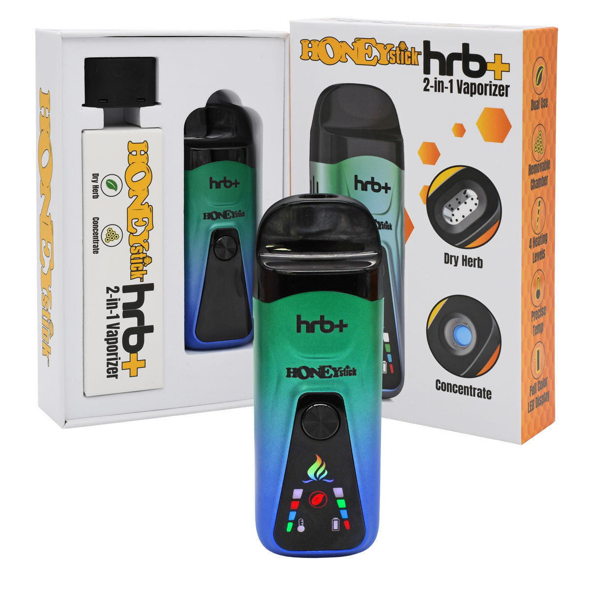 HRB+ 2-in-1 Vaporizer | Dual-Use for Dabs & Herbs with Precision Control HRB+ 2-in-1 Vaporizer | Dual-Use for Dabs & Herbs with Precision Control