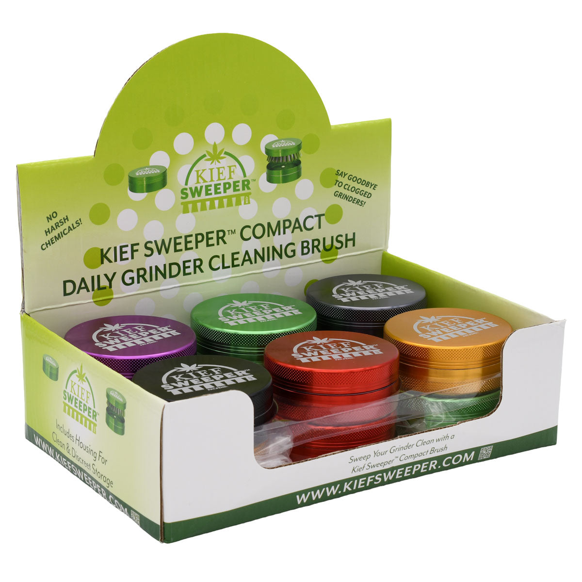 Compact Grinder Cleaning Brush by Kief Sweeper