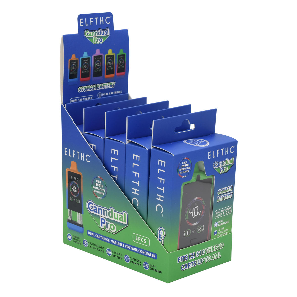 Elf Canndual Pro Dual Cart Vape Battery Concealer