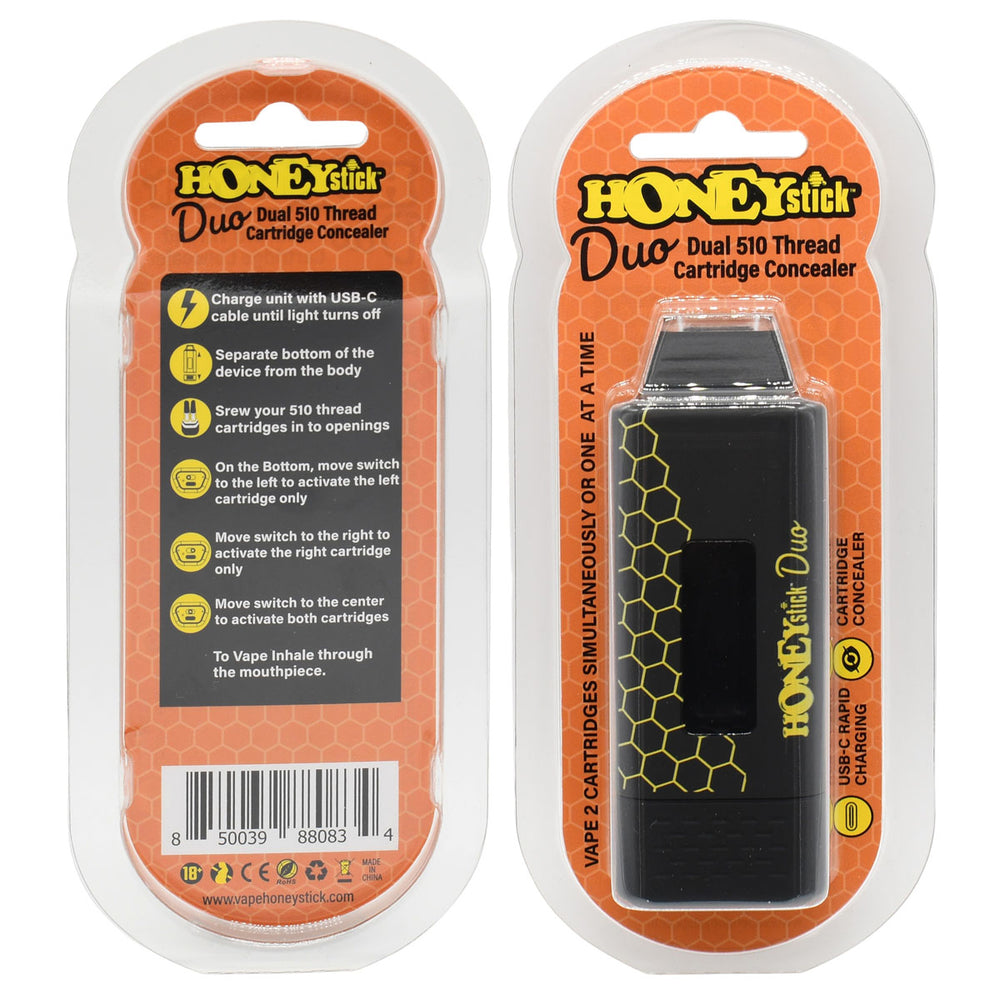 dual 510 vape battery HoneyStick DUO Cartridge Vape