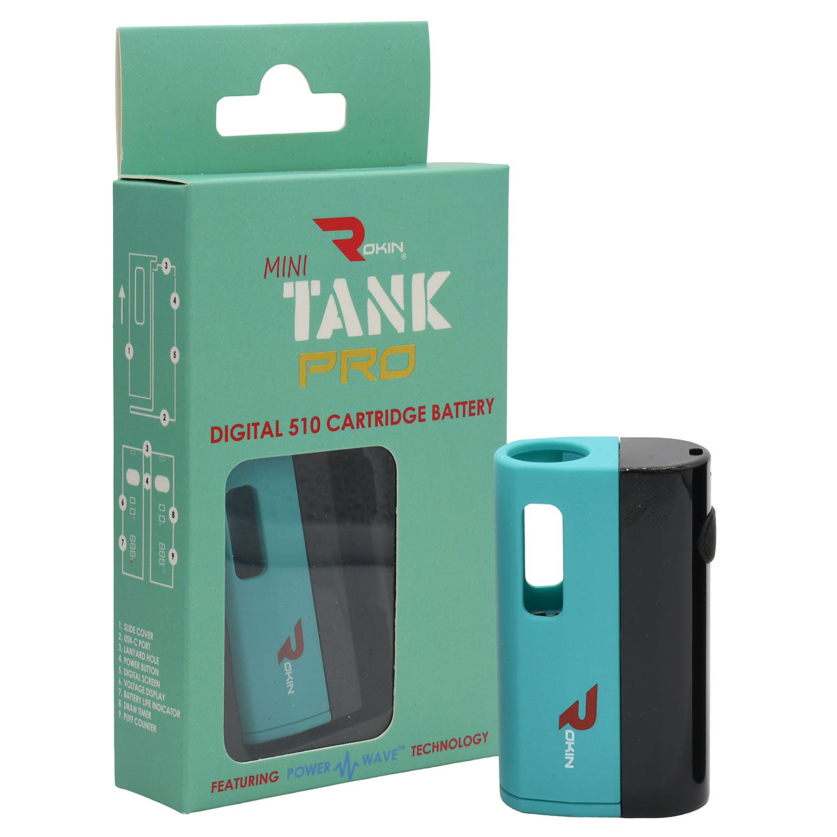 Blue Rokin TANK PRO Digital Cart Battery