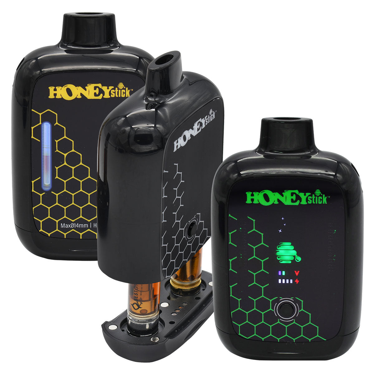 Honeystick DUO VV PLUS - Double Cart Vape - Auto-Draw 510 Battery Honeystick DUO VV PLUS - Double Cart Vape - Auto-Draw 510 Battery