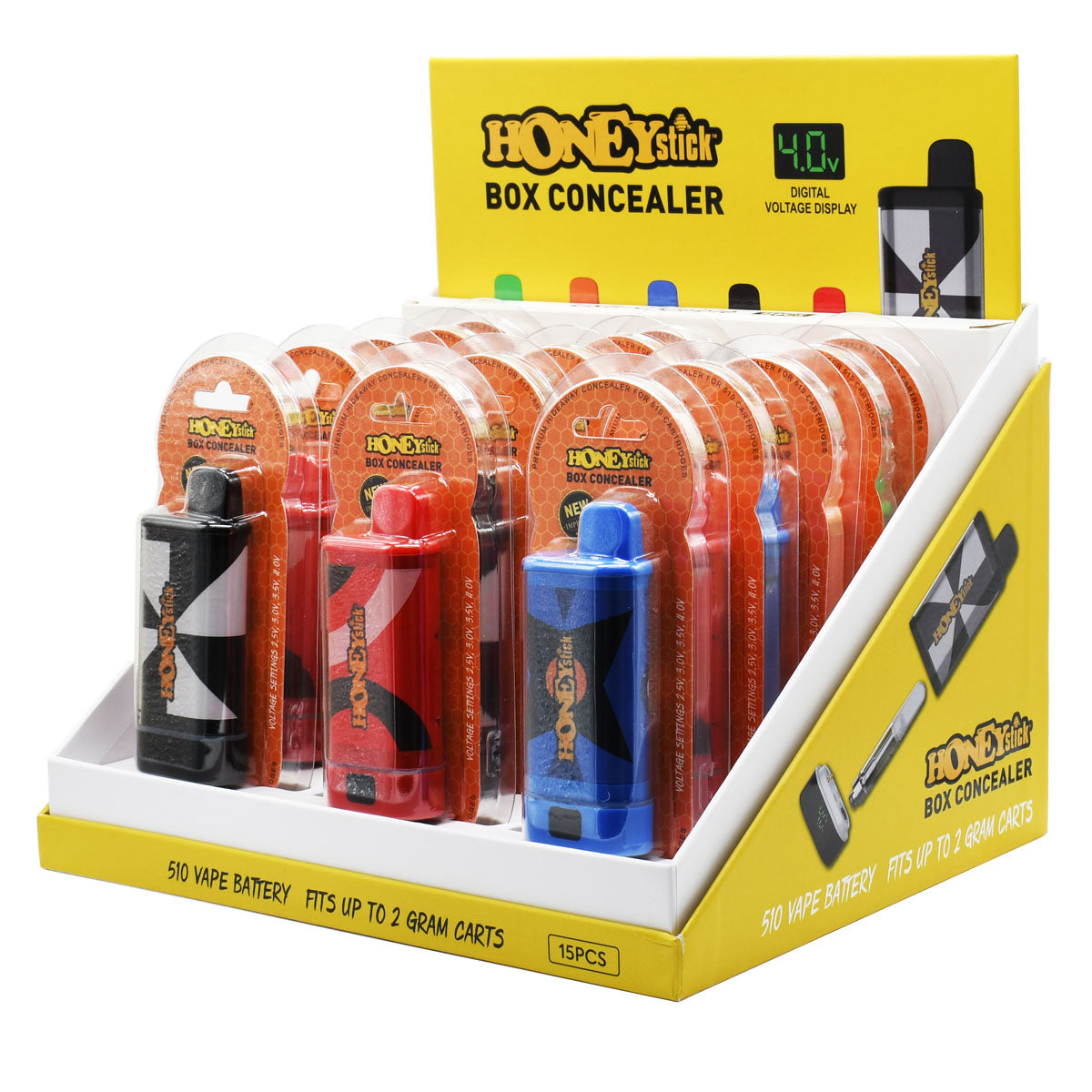 POP Display with 15 Box Cartridge Vape Concealers