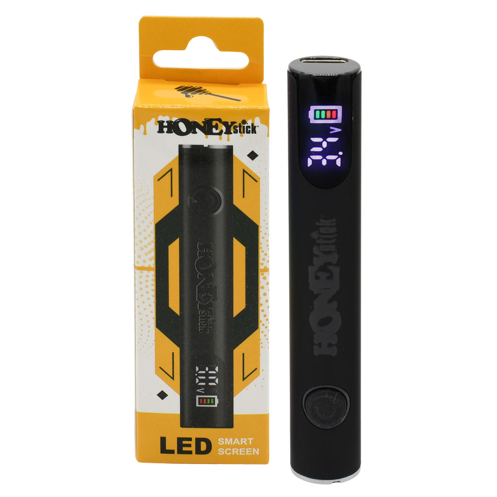 honeystick vape pen battery Digital 510 Thread Battery by HoneyStick, 400mAh, LED Screen, Variable Voltage