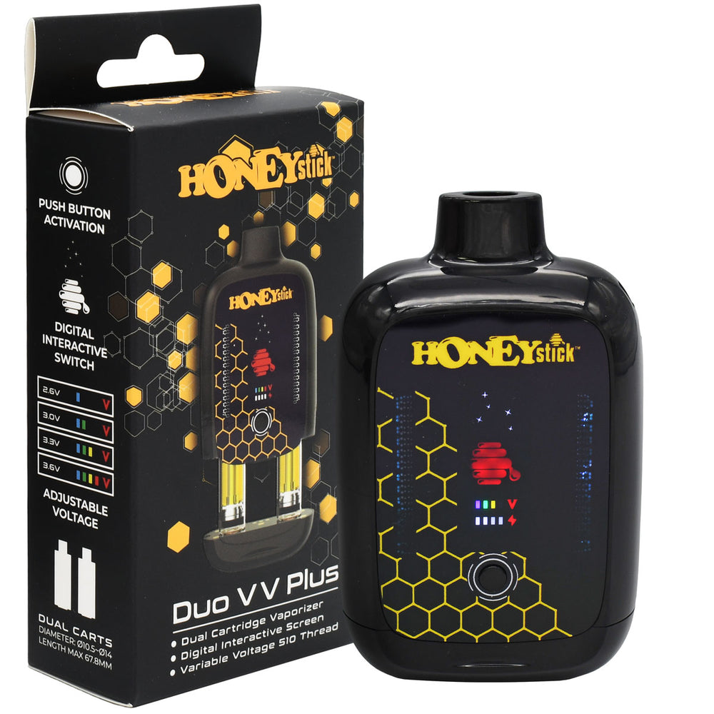 dual vape battery Honeystick DUO VV PLUS - Double Cart Vape