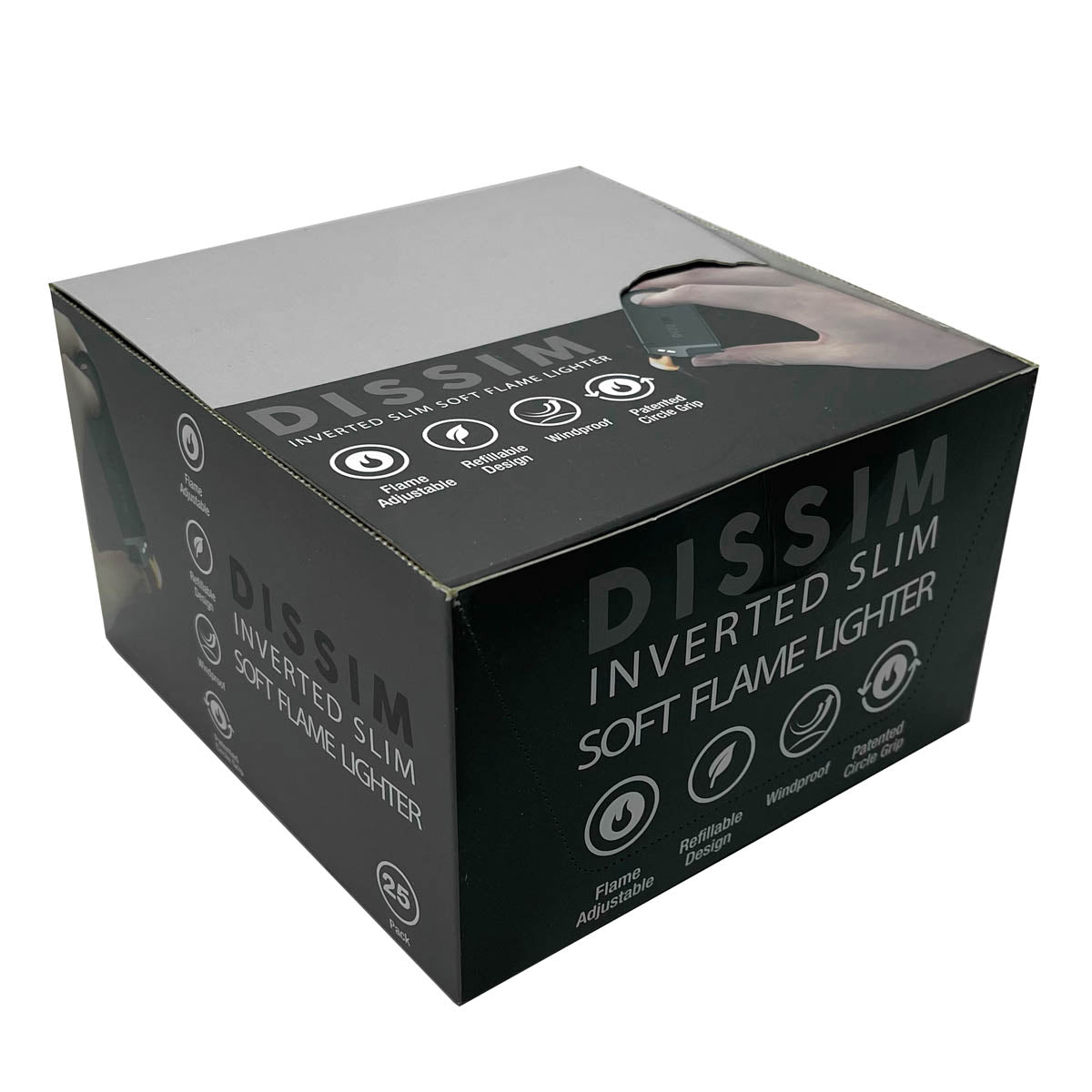 Dissim Slim Butane Lighters POP (25CT)