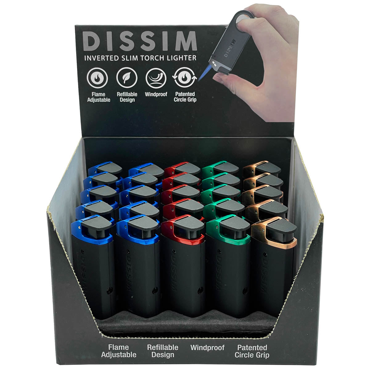 Dissim Slim Torch Lighters POP (25CT)