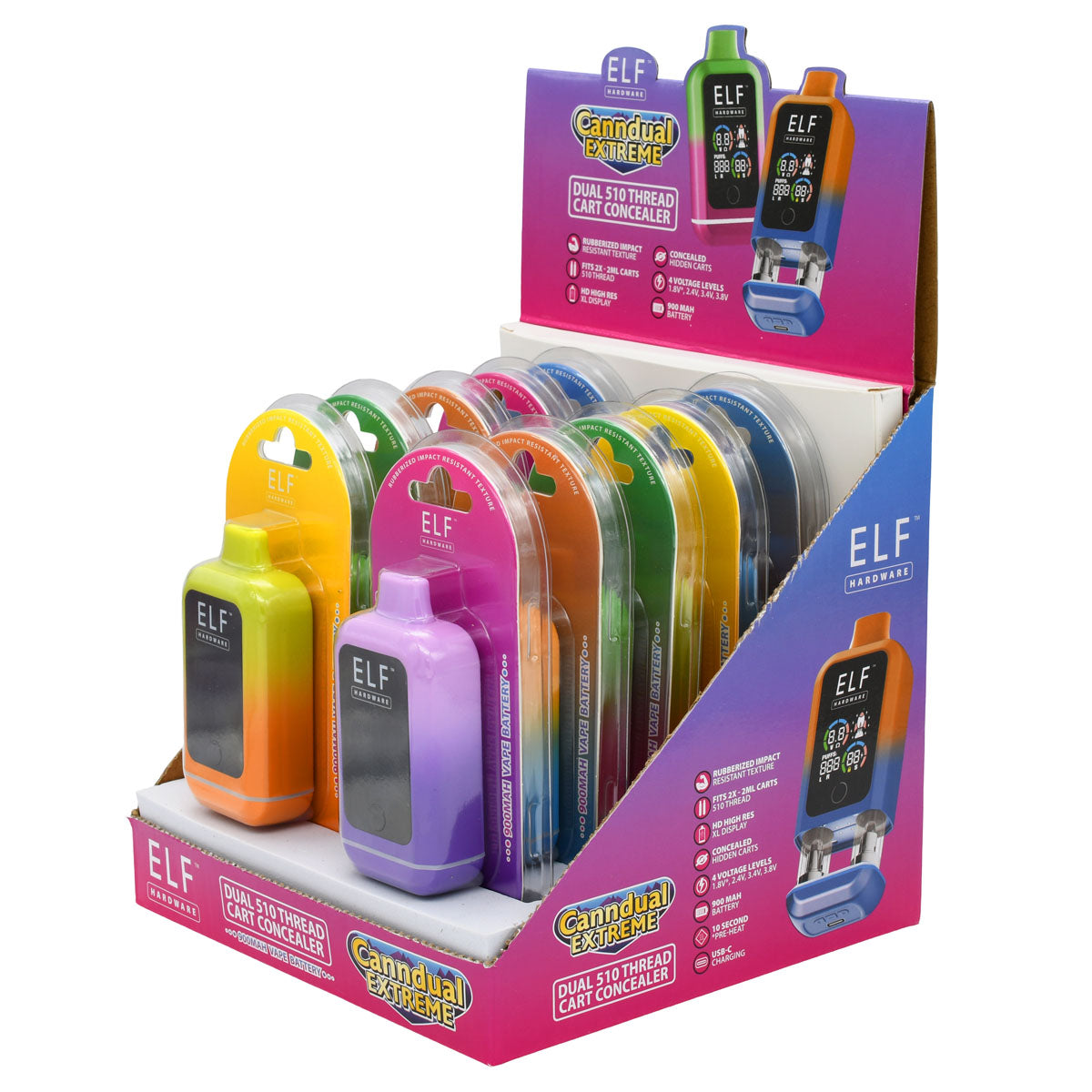 Elf Canndual Extreme - Conceal Dual 510 Thread Cart Battery
