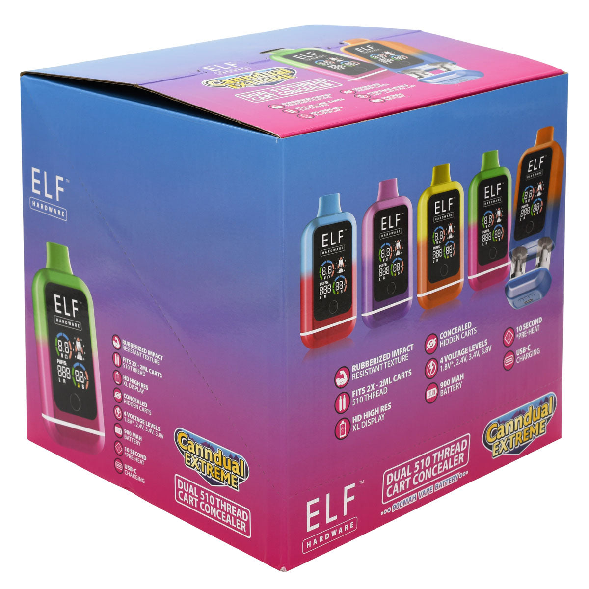 Elf Canndual Extreme - Conceal Dual 510 Thread Cart Battery