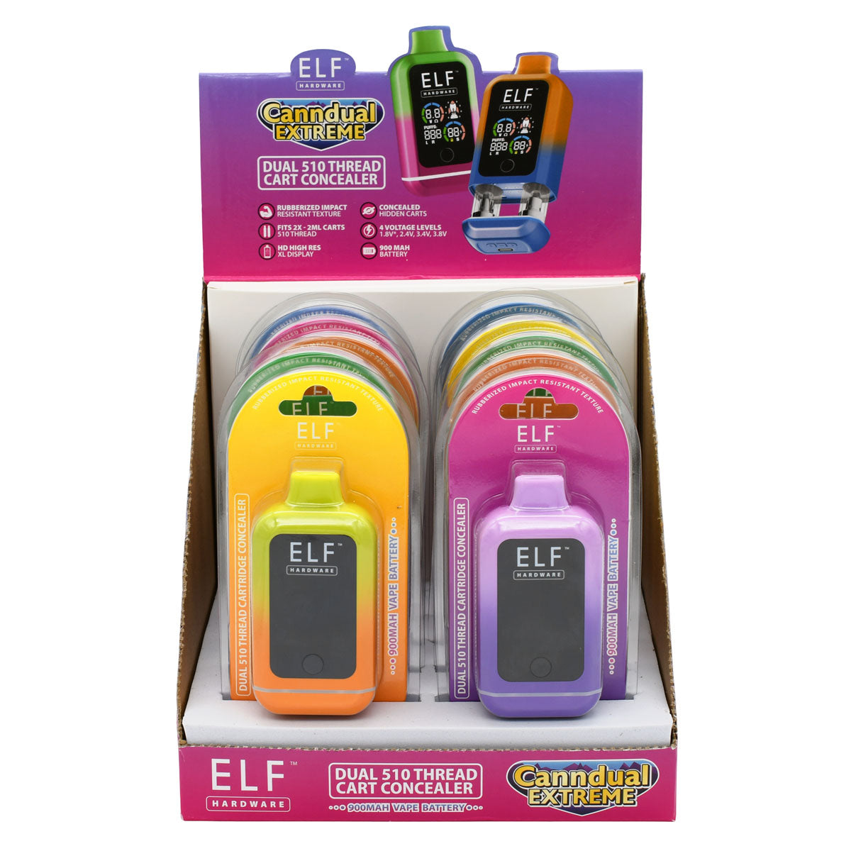 Elf Canndual Extreme - Conceal Dual 510 Thread Cart Battery