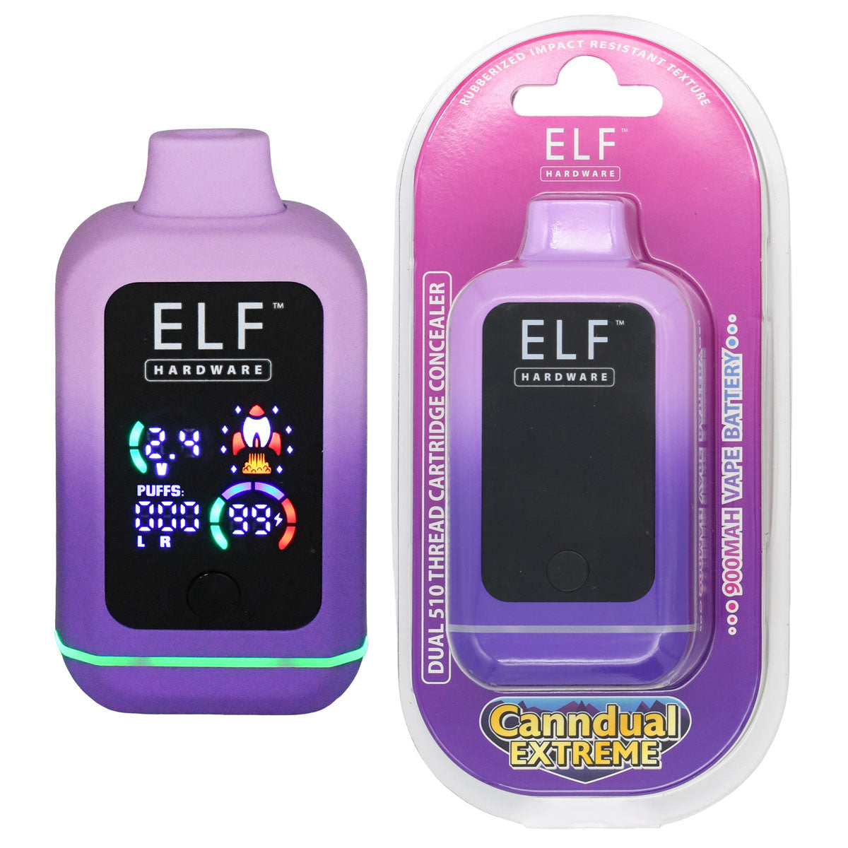 Elf Canndual Extreme - Conceal Dual 510 Thread Cart Battery
