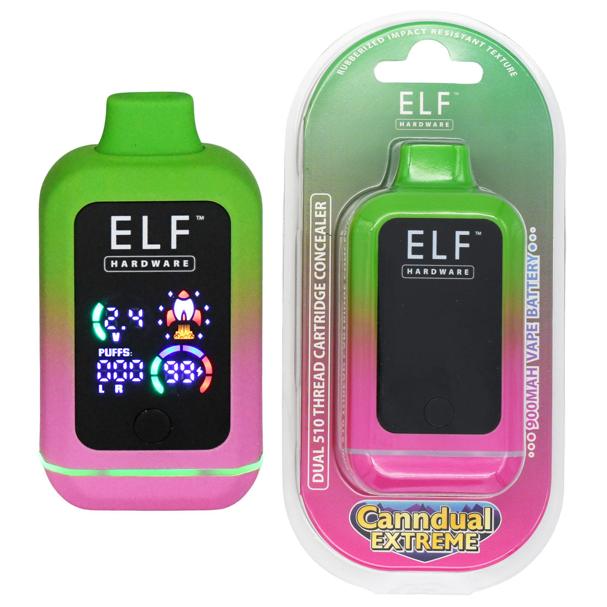 Elf Canndual Extreme - Conceal Dual 510 Thread Cart Battery