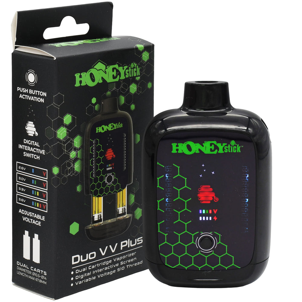 turn vape battery Honeystick DUO VV PLUS - Double Cart Vape