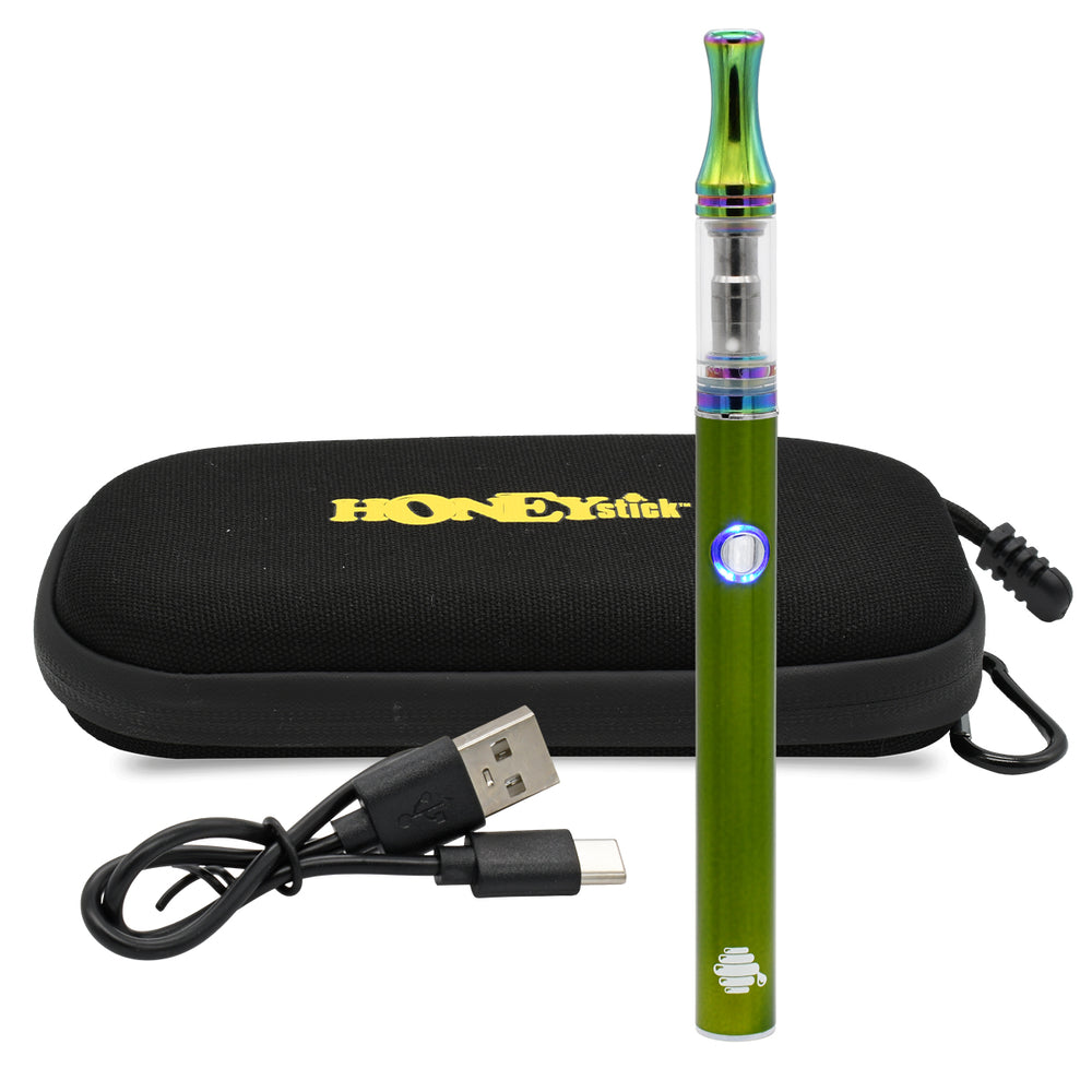 weed vape pen cartridge battery Honeystick 510 With for Oil Dimensions_112.2 x 23.4 x 13.4 mm Select Flavor ::Strawberry Pina Coloda PAX Plus Complete Kit