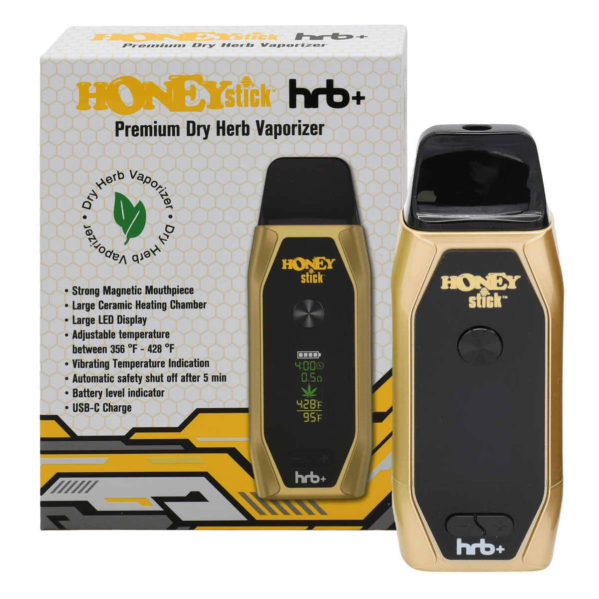 HRB+ Premium Dry Herb Vaporizer by HoneyStick HRB+ Premium Dry Herb Vaporizer by HoneyStick