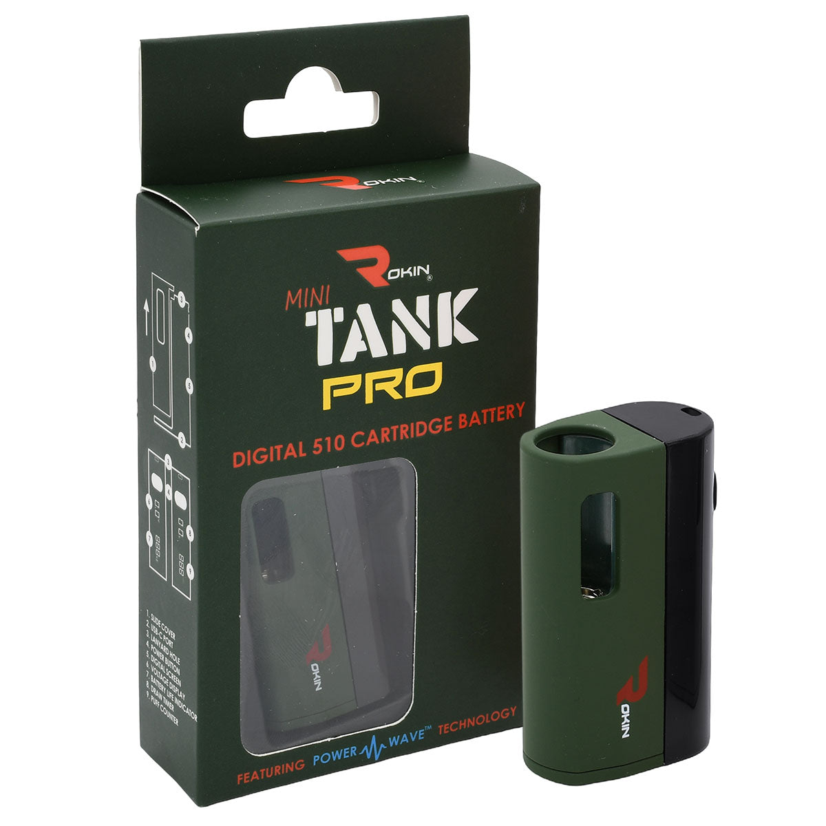 Rokin TANK PRO Digital 510 Cartridge Battery