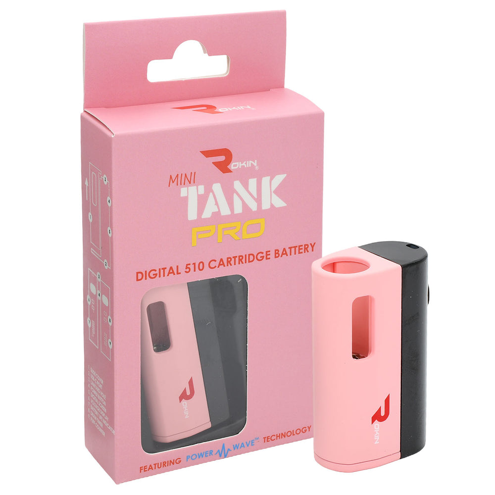 mini vape cart battery Rokin TANK PRO Digital Cart Battery – HoneyStick