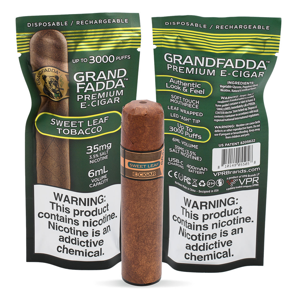 Grandfadda Gordo Ecigar Disposable Vape | 7 Tobacco Flavors HoneyStick Grandfadda Gordo Ecigar Disposable Vape | 7 Tobacco Flavors HoneyStick