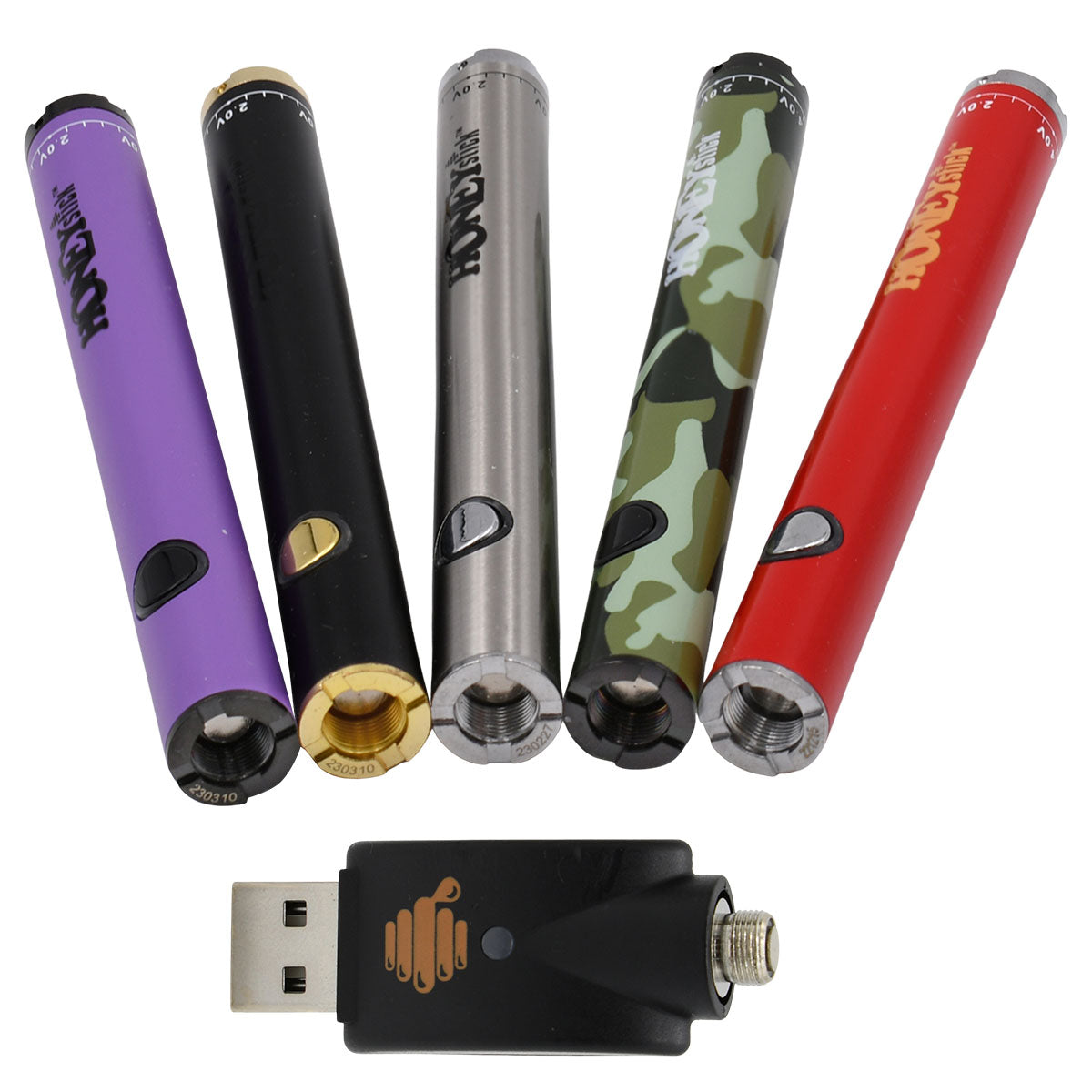 The HoneyStick 510 Twist Vape Pen Battery - Variable Voltage 500mAh The HoneyStick 510 Twist Vape Pen Battery - Variable Voltage 500mAh