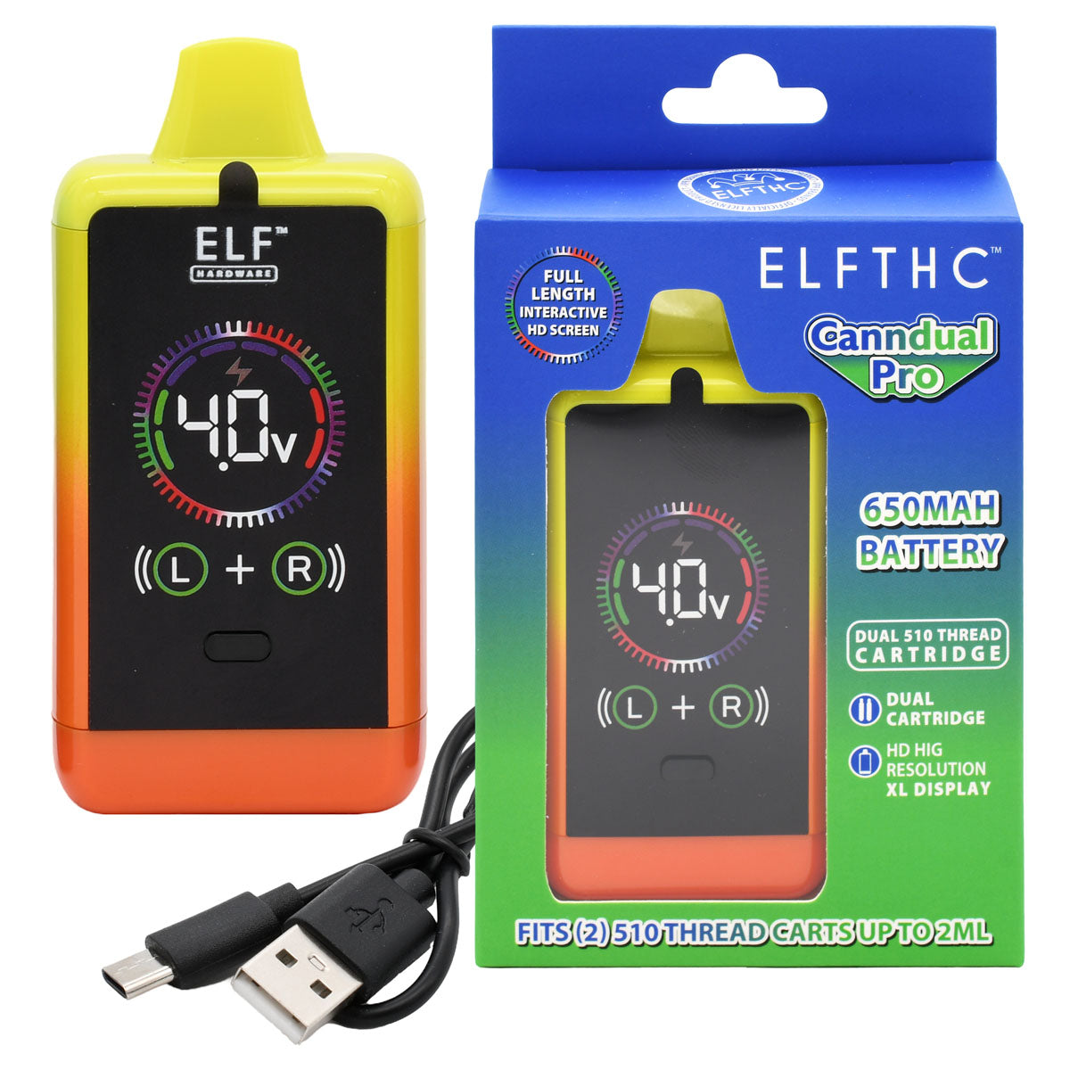 Elf Canndual Pro Dual Cart Vape Battery Concealer