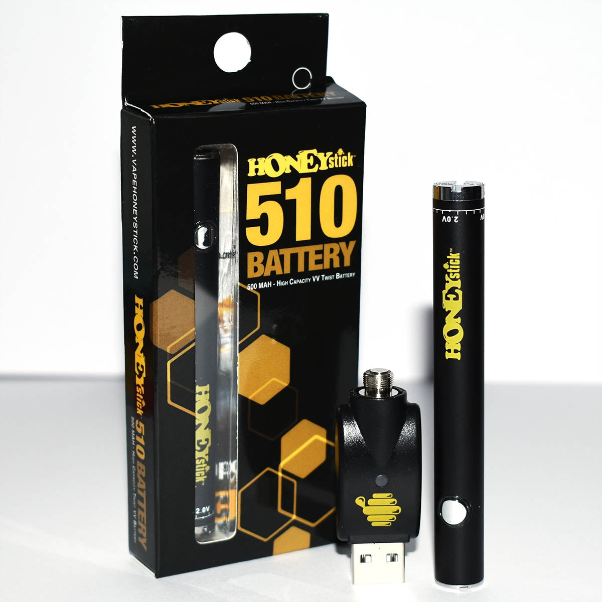 HoneyStick Twist 510 Vape Pen Battery - 8 Colors