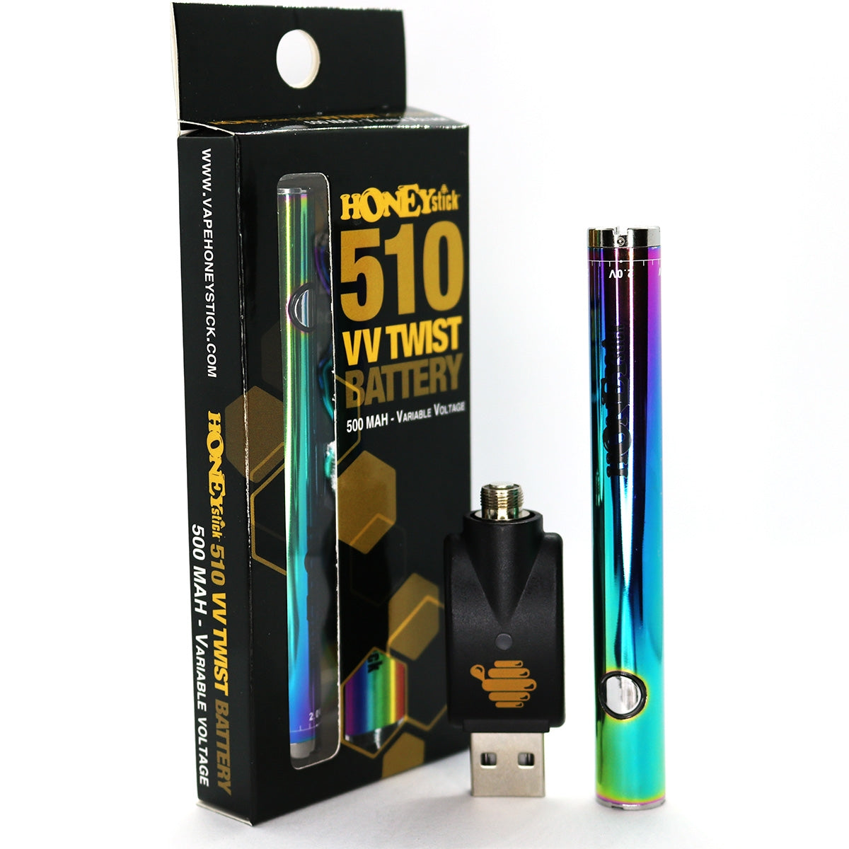 HoneyStick Twist 510 Vape Pen Battery - 8 Colors