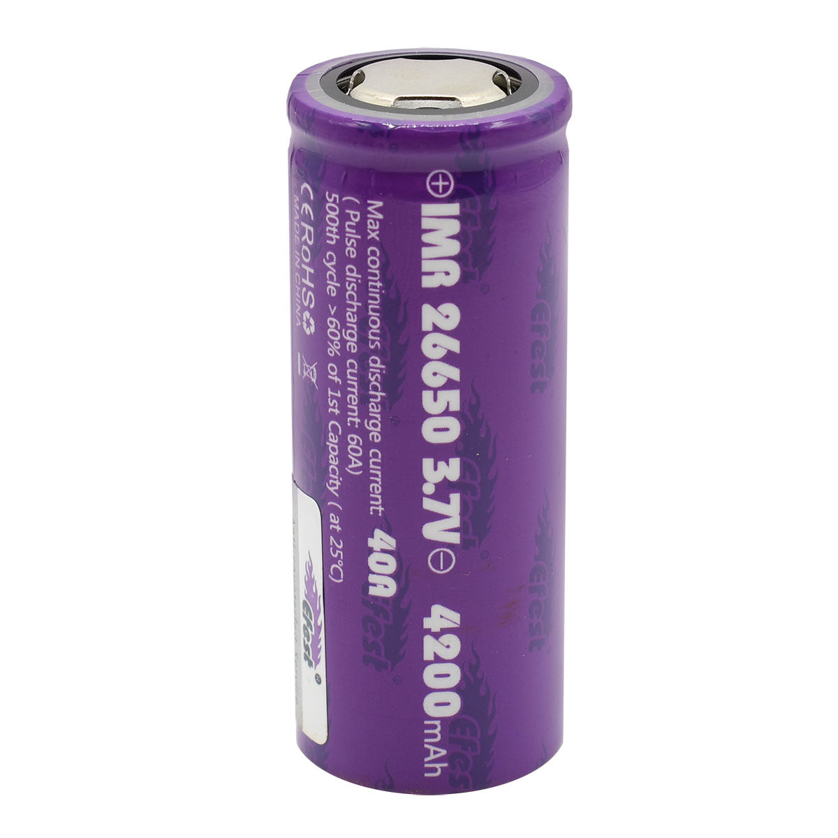 Imr 26650 3 7v 4200mah rechargeable battery