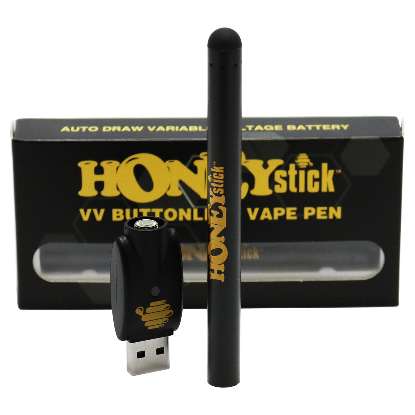 HoneyStick VV Buttonless Vape Battery HoneyStick VV Buttonless Vape Battery