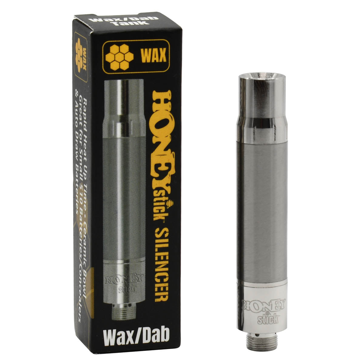 The HoneyStick Silencer 510 Wax Vape Tank The HoneyStick Silencer 510 Wax Vape Tank